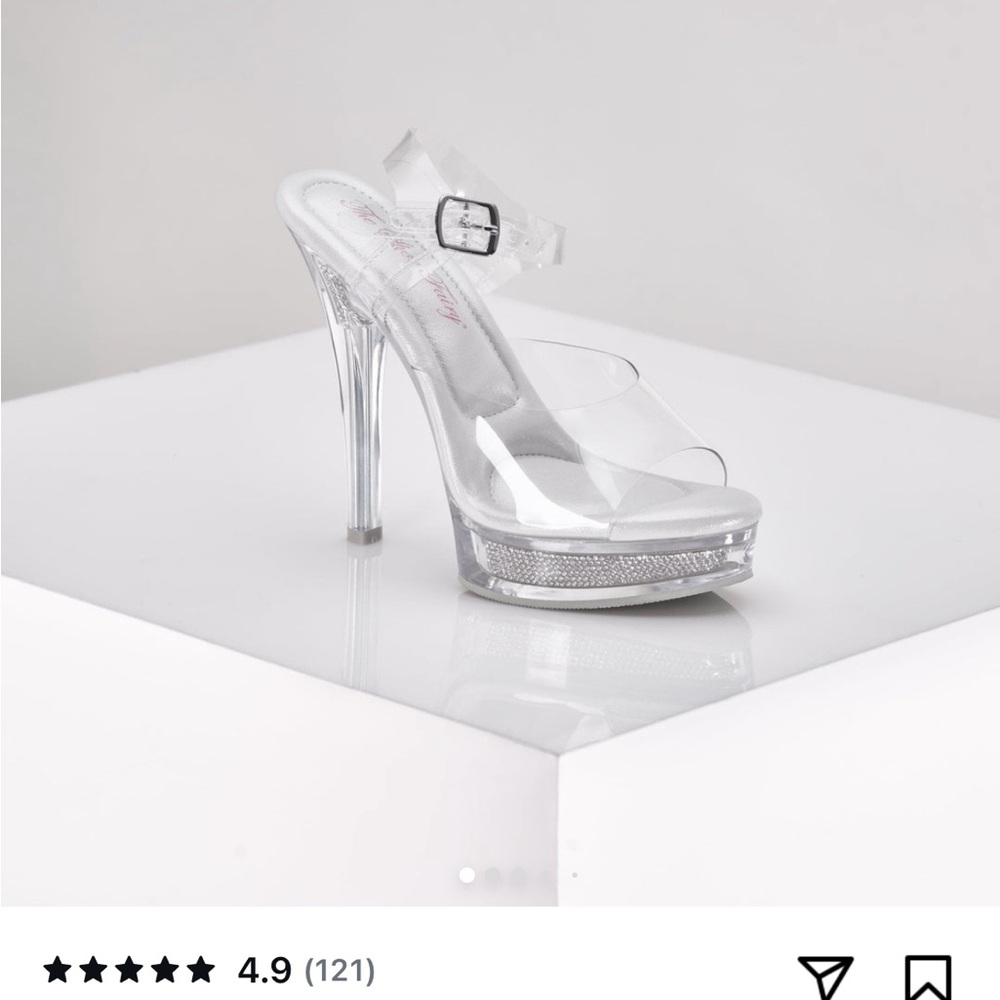 Clear High Heel Sandals